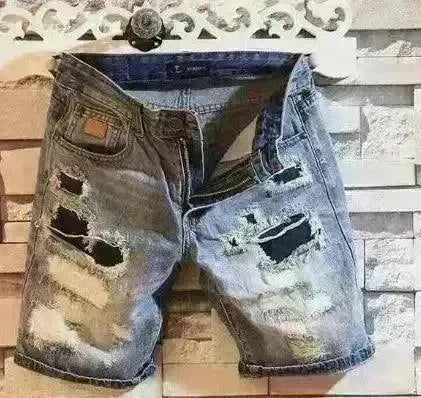 Men's Fashion Casual Ripped Denim Shorts - EX-STOCK CANADA