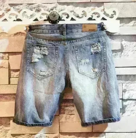 Men's Fashion Casual Ripped Denim Shorts - EX-STOCK CANADA