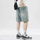 Men's Loose Casual Starry Sky Pattern Denim Shorts - EX-STOCK CANADA