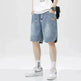 Men's Loose Casual Starry Sky Pattern Denim Shorts - EX-STOCK CANADA