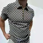 Men's Polo Short-Sleeve Summer Hedging Style Shirt - EX-STOCK CANADA