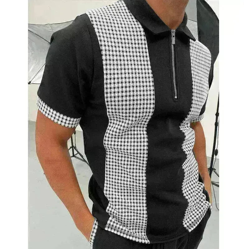 Men's Polo Short-Sleeve Summer Hedging Style Shirt - EX-STOCK CANADA