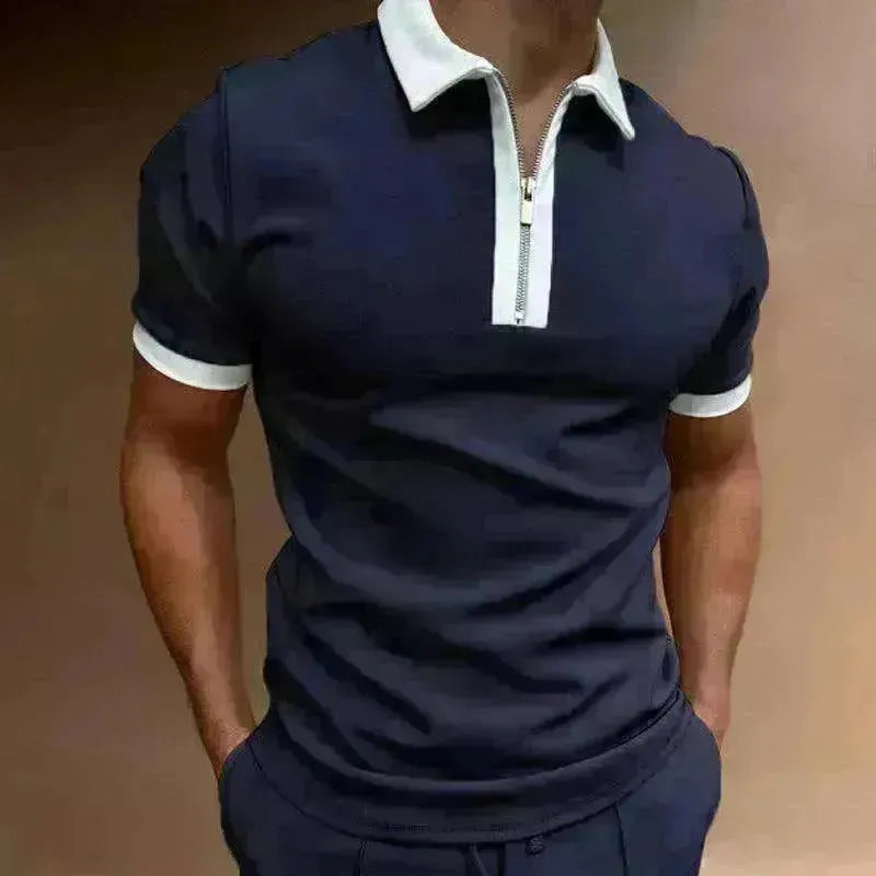 Men's Polo Short-Sleeve Summer Hedging Style Shirt - EX-STOCK CANADA