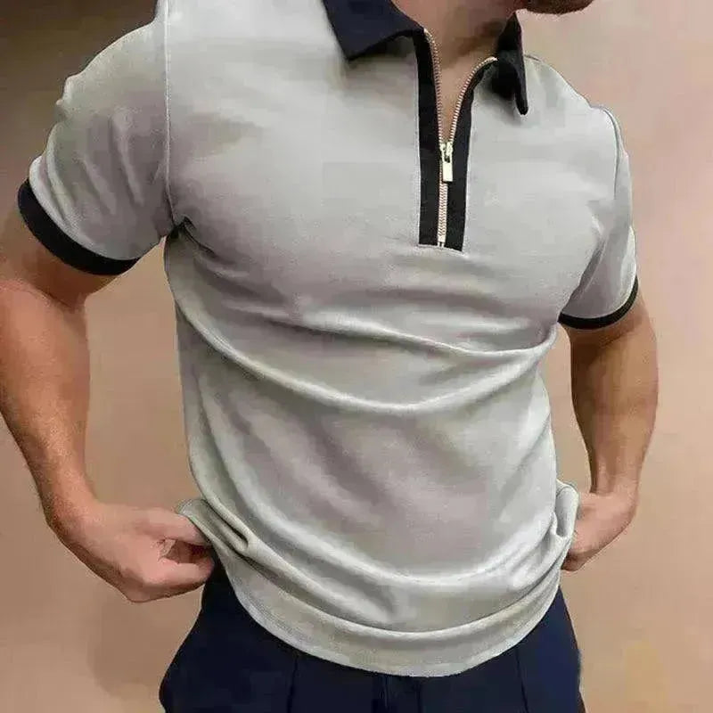 Men's Polo Short-Sleeve Summer Hedging Style Shirt - EX-STOCK CANADA