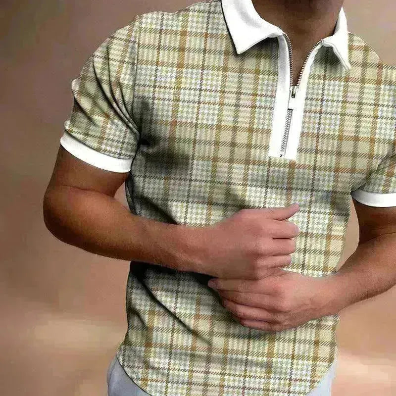 Men's Polo Short-Sleeve Summer Hedging Style Shirt - EX-STOCK CANADA