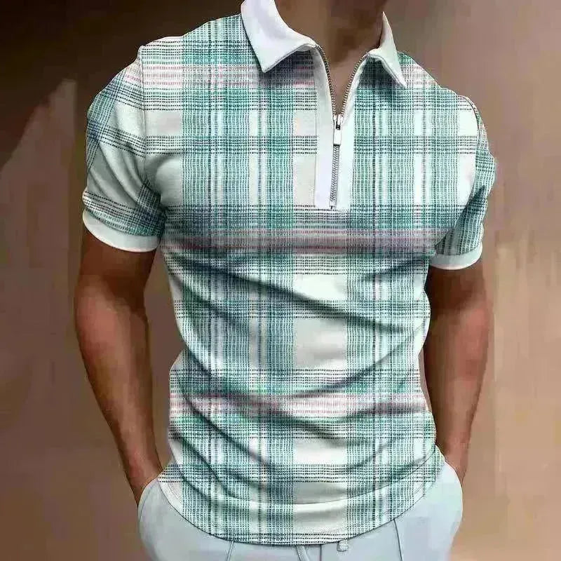 Men's Polo Short-Sleeve Summer Hedging Style Shirt - EX-STOCK CANADA