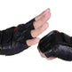 Men's PU Leather Motorcycle Riding Weight Lifting Gym Workout Outdoor Fingerless Glove - EX-STOCK CANADA