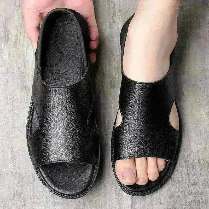 Men's Sandals Summer Men's Casual Soft Bottom Non-slip Wear-resistant And Deodorant Beach - EX-STOCK CANADA
