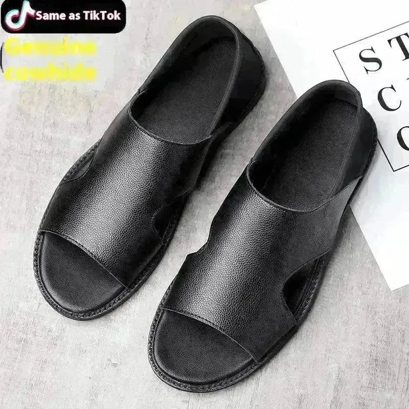 Men's Sandals Summer Men's Casual Soft Bottom Non-slip Wear-resistant And Deodorant Beach - EX-STOCK CANADA