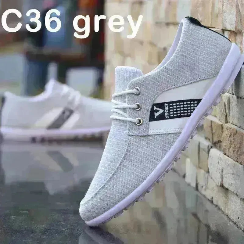 Men'S Soft-Soled Canvas Shoes, Sports And Leisure Old Beijing Cloth Shoes, Peas Shoes - EX-STOCK CANADA