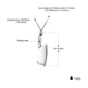 Men's Stainless Steel Necklace, Colorful Glare Classic Pendant - EX-STOCK CANADA