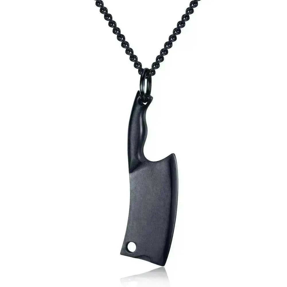 Men's Stainless Steel Necklace, Colorful Glare Classic Pendant - EX-STOCK CANADA