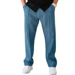Men's Trouser Pant Sports Casual Loose Straight Pants With Drawstring Design - EX-STOCK CANADA