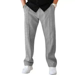Men's Trouser Pant Sports Casual Loose Straight Pants With Drawstring Design - EX-STOCK CANADA