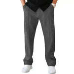 Men's Trouser Pant Sports Casual Loose Straight Pants With Drawstring Design - EX-STOCK CANADA