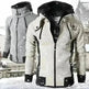 Men's Zip UP Hooded Jacket Fake Two Piece Sports Cardigan Casual Slim Sweatshirt Jacket - EX-STOCK CANADA