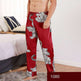Men sleepwear Bottoms Silk Pajamas Print Long Sleep Pants - EX-STOCK CANADA