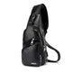 Men USB Charging Bag PU PVC Shoulder Diagonal Messenger Travel Cross Body Bags - EX-STOCK CANADA
