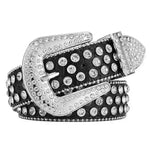 Men Women Alloy Belt Punk Rock Rivet Rhinestone - EX-STOCK CANADA