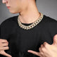 Mens Fashion Personalized Square Zirconium Cuban Bracelet Necklace - EX-STOCK CANADA