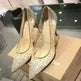 Mesh Rhinestone Transparent Women's Single Shoes Pointed High Heels Women - EX-STOCK CANADA