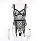 Mesh See-through Underwear Metal Chain Set - EX-STOCK CANADA
