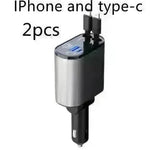 Metal Car Charger 100W Super Fast Charging Car USB And TYPE-C Adapter - EX-STOCK CANADA