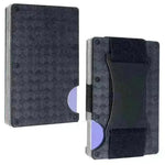 Metal Card Wrapped Carbon Fiber RFID Anti theft Brush Wallet - EX-STOCK CANADA