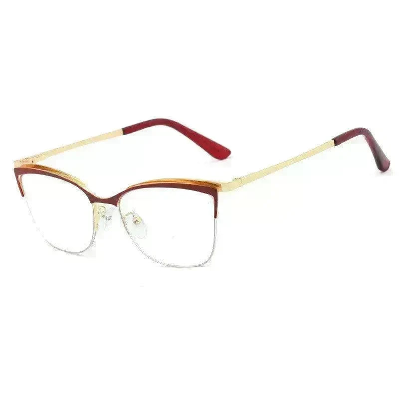 Metal Optic Glasses Frame Square Plain Color Anti Blue Light for Women and Men - EX-STOCK CANADA