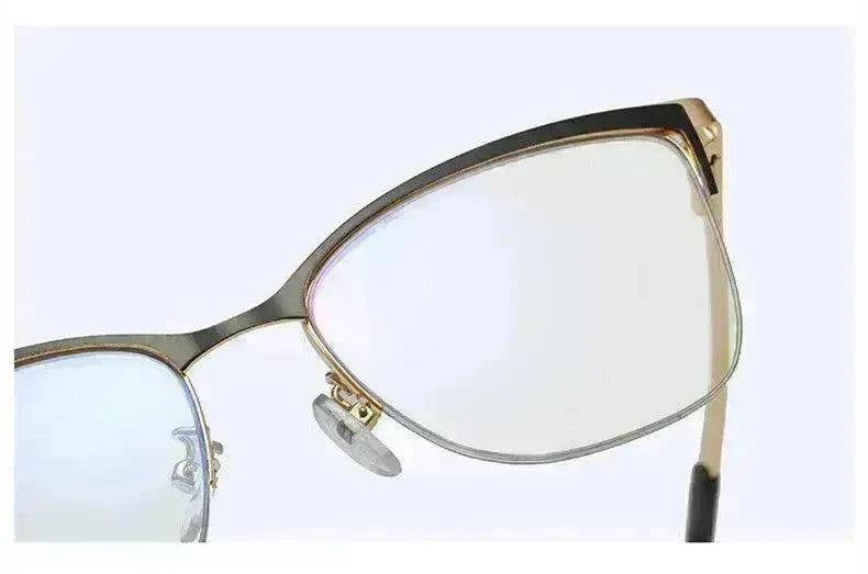 Metal Optic Glasses Frame Square Plain Color Anti Blue Light for Women and Men - EX-STOCK CANADA