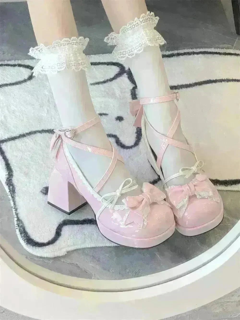 Mid Heel Platform Cute Single-layer Shoe Kid s Lolita Shoes - EX-STOCK CANADA