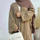 Middle East Dubai Turkey Autumn And Winter Cardigan Dress - EX-STOCK CANADA