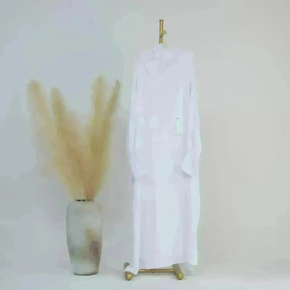 Middle East Dubai Turkey Solid Color Dress - EX-STOCK CANADA