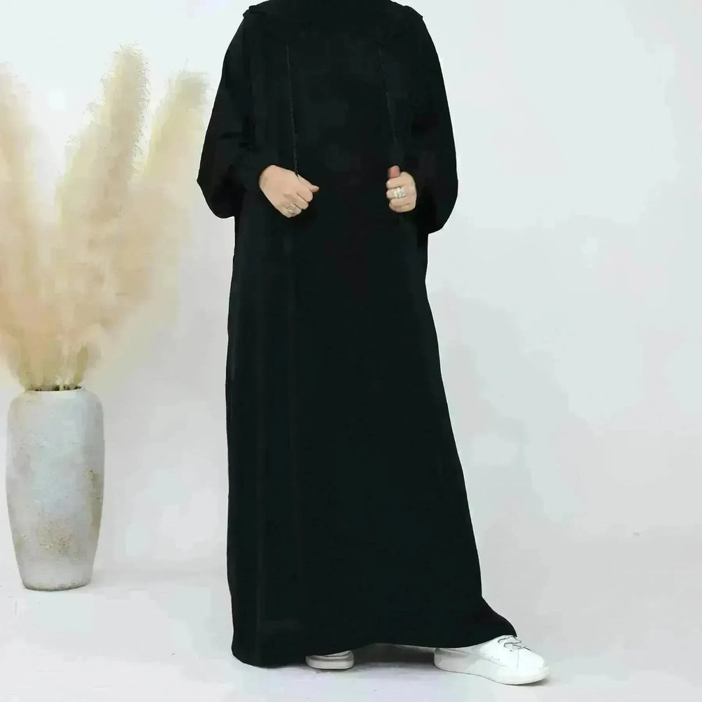 Middle East Dubai Turkey Solid Color Dress - EX-STOCK CANADA