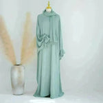 Middle East Dubai Turkey Solid Color Dress Leisure - EX-STOCK CANADA