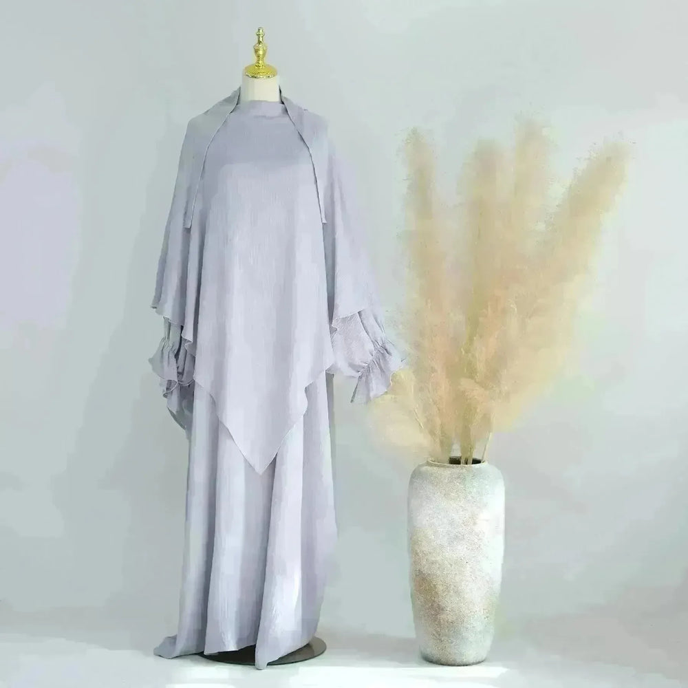 Middle East Dubai Turkey Solid Color Dress Leisure - EX-STOCK CANADA