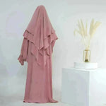 Middle East Dubai Turkey Solid Color Dress Leisure - EX-STOCK CANADA