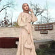 Middle East Europe and the United States Puff Sleeve Bandage More Wear French Robe Dress - EX-STOCK CANADA