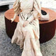 Middle East Europe and the United States Puff Sleeve Bandage More Wear French Robe Dress - EX-STOCK CANADA