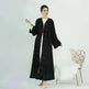 Middle East Turkey Dubai Solid Color Cardigan Dress - EX-STOCK CANADA