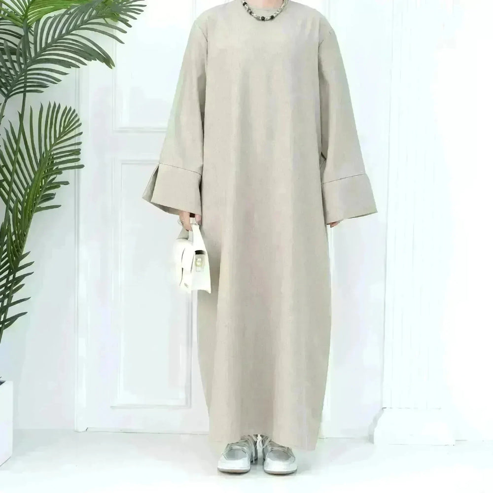 Middle East Turkey Loose Plus Size Elegant Dress Robe - EX-STOCK CANADA