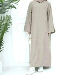 Middle East Turkey Loose Plus Size Elegant Dress Robe - EX-STOCK CANADA