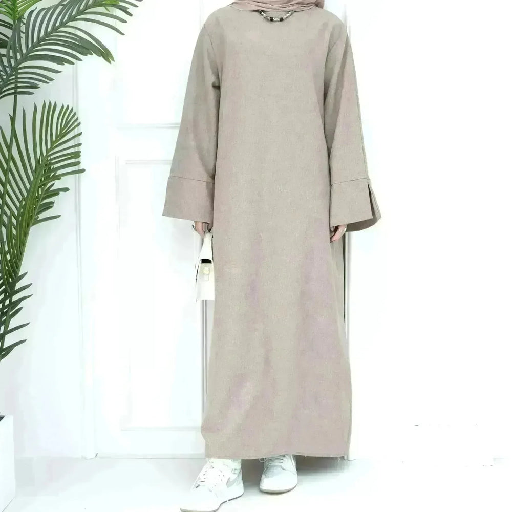 Middle East Turkey Loose Plus Size Elegant Dress Robe - EX-STOCK CANADA