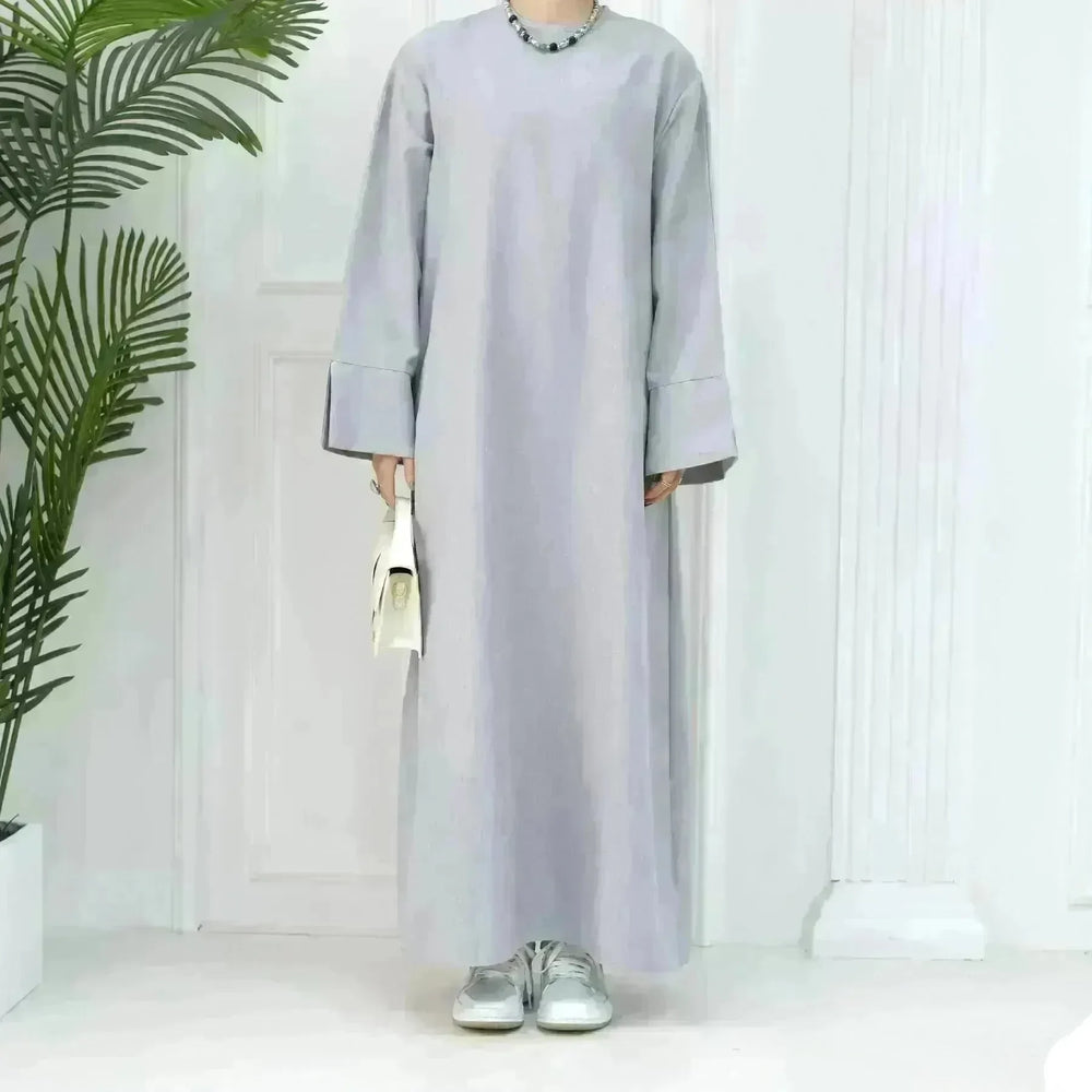 Middle East Turkey Loose Plus Size Elegant Dress Robe - EX-STOCK CANADA