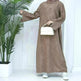 Middle East Turkey Loose Plus Size Elegant Dress Robe - EX-STOCK CANADA
