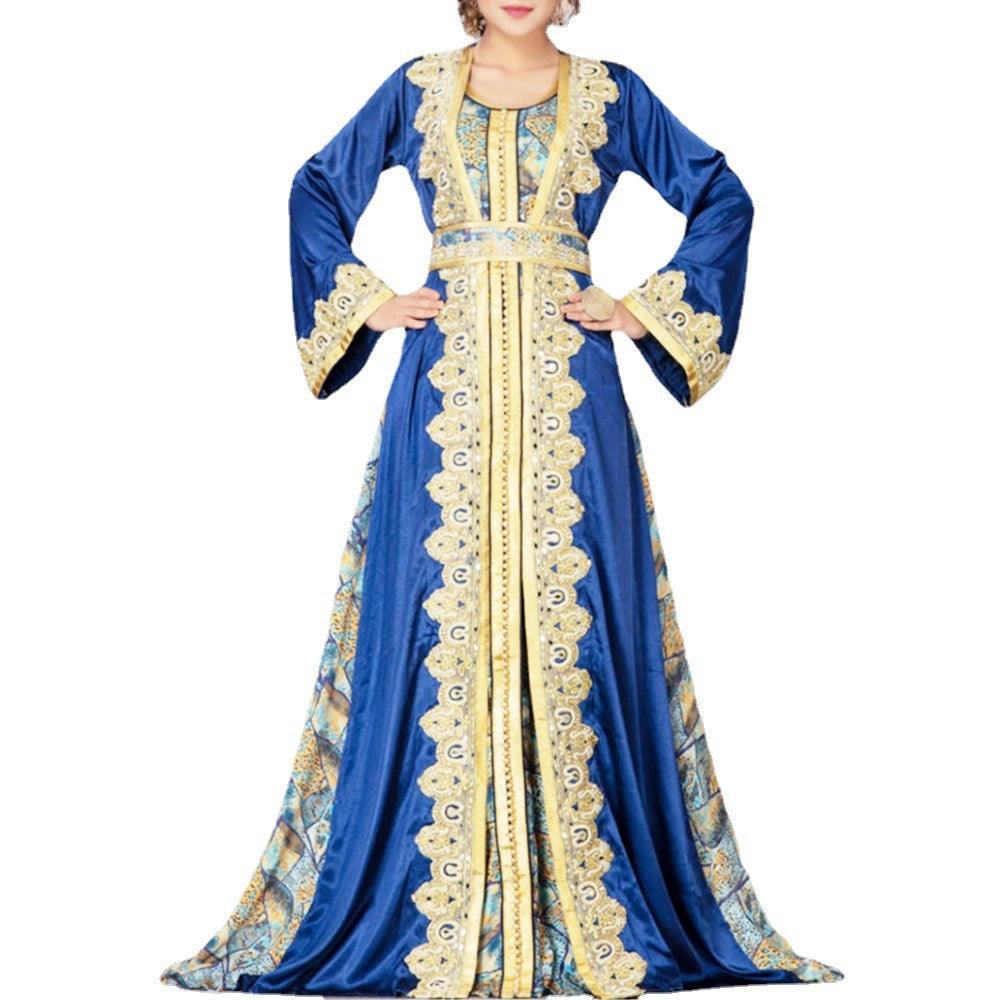 Middle Eastern Printed Dress Arab Robe - EX-STOCK CANADA