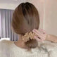 Milk Coffee Plush Headdress High Ponytail Cloth Hair Accessories - EX-STOCK CANADA