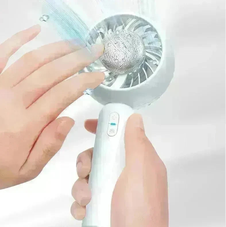 Mini Handheld Mute Fan Semiconductor Refrigeration Cooling Portable Air Conditioner Battery USB Rechargeable Fan Outdoor - EX-STOCK CANADA