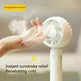 Mini Handheld Mute Fan Semiconductor Refrigeration Cooling Portable Air Conditioner Battery USB Rechargeable Fan Outdoor - EX-STOCK CANADA