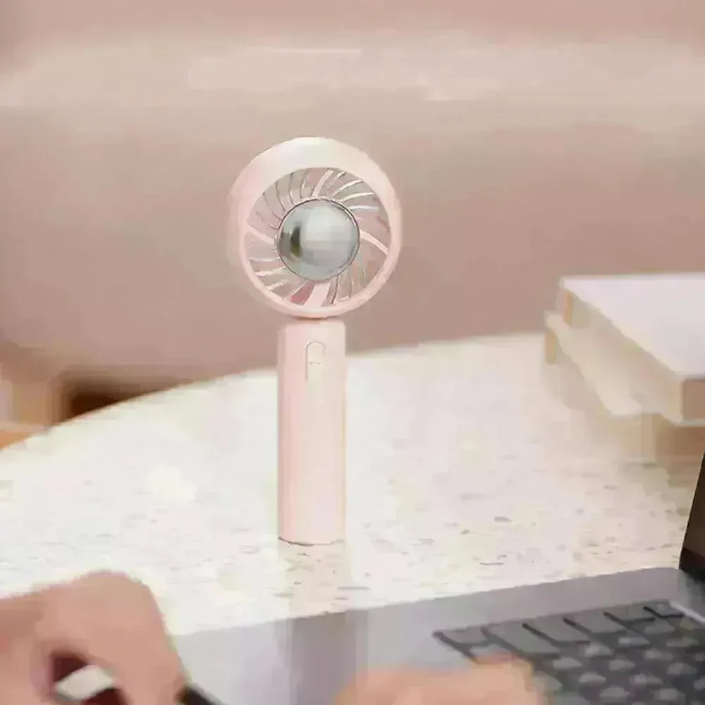 Mini Handheld Mute Fan Semiconductor Refrigeration Cooling Portable Air Conditioner Battery USB Rechargeable Fan Outdoor - EX-STOCK CANADA